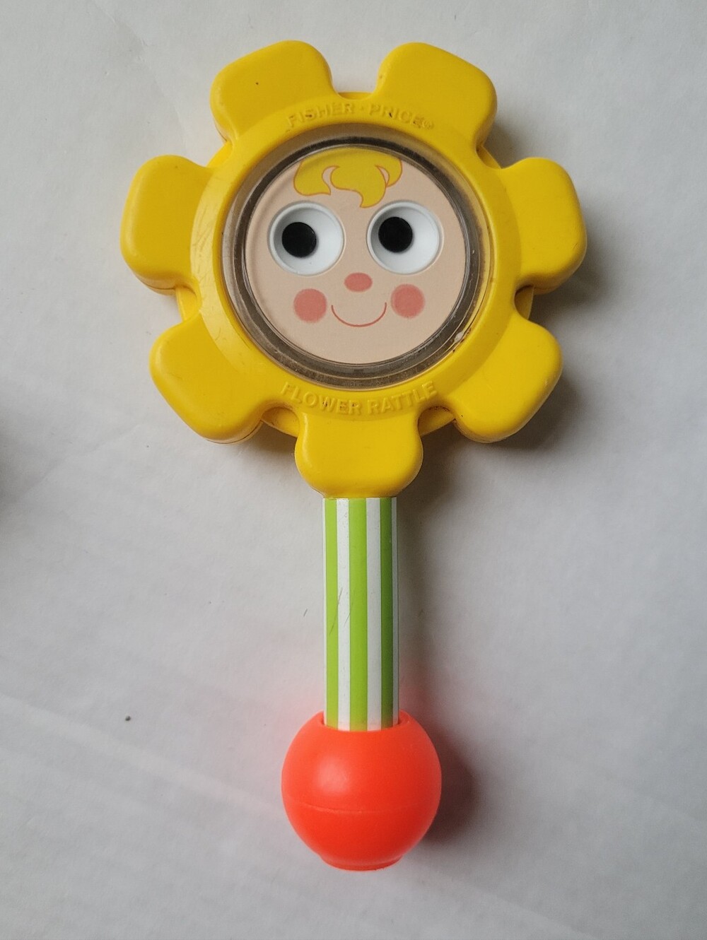 FISHER PRICE VINTAGE FLOWER RATTLE #424